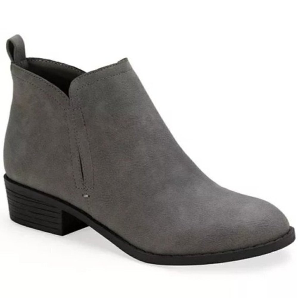 Sun + Stone Cadee Ankle Booties Gray